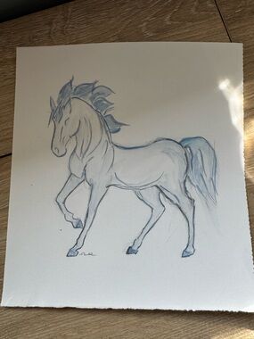 Blue Horse Art